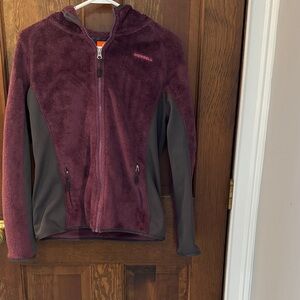 Merrell Ladies’ Maroon and Black Fleece Jacket
